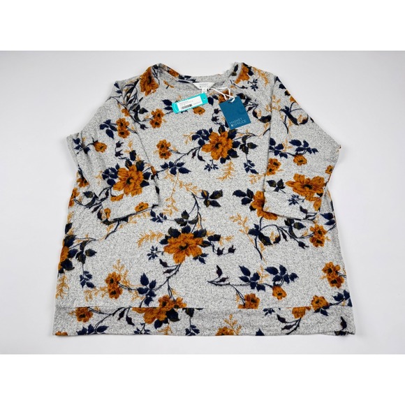 Market & Spruce Tops - Market & Spruce Paulsen Brushed Knit‎ Top - Grey 3X Stitch Fix New With Tags